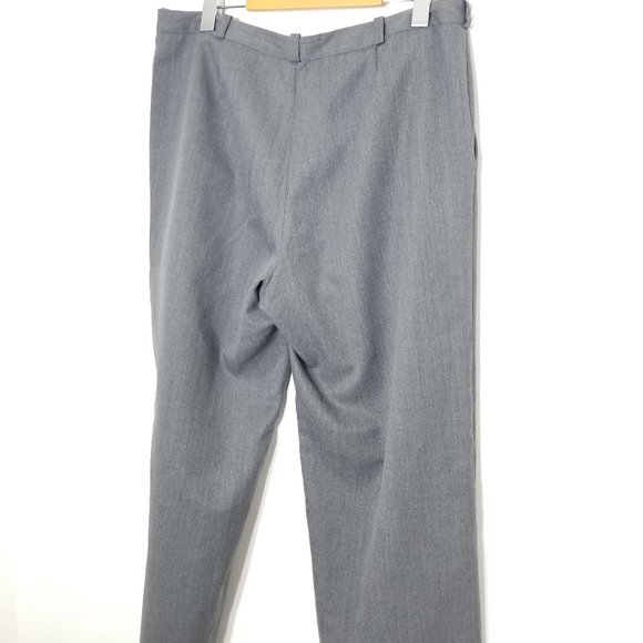 Tilley | Gray Wool Blend Straight Leg Slacks Pants - Picture 9 of 10